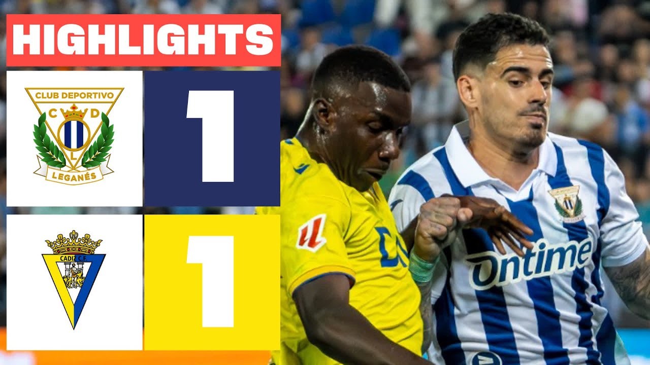 #ไฮไลท์ฟุตบอล [ เลกาเนส 1 - 1 กาดิซ ] อเดลันเต้ สเปน 2025/23.8.68