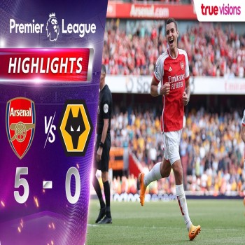 #ไฮไลท์ฟุตบอล [ อาร์เซน่อล 5 - 0 วูล์ฟแฮมป์ตัน ] พรีเมียร์ลีก อังกฤษ 2022/23