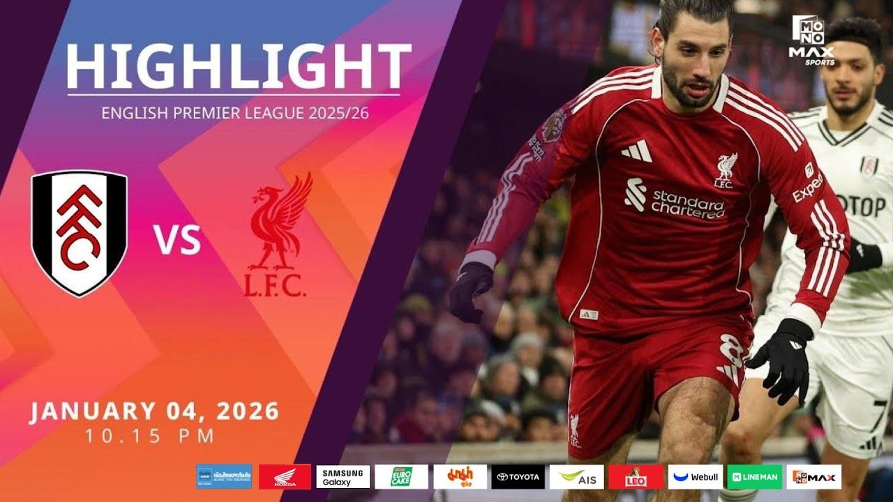 #ไฮไลท์ฟุตบอล [ ฟูแล่ม 2 - 2 ลิเวอร์พูล ] พรีเมียร์ลีก อังกฤษ 2025/5.1.69