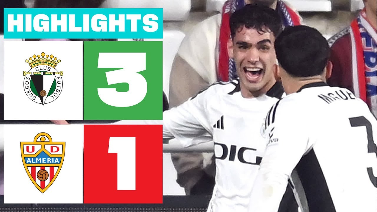 #ไฮไลท์ฟุตบอล [ บูร์โกส ซีเอฟ 3 - 1 อัลเมเรีย ] อเดลันเต้ สเปน 2025/22.3.68