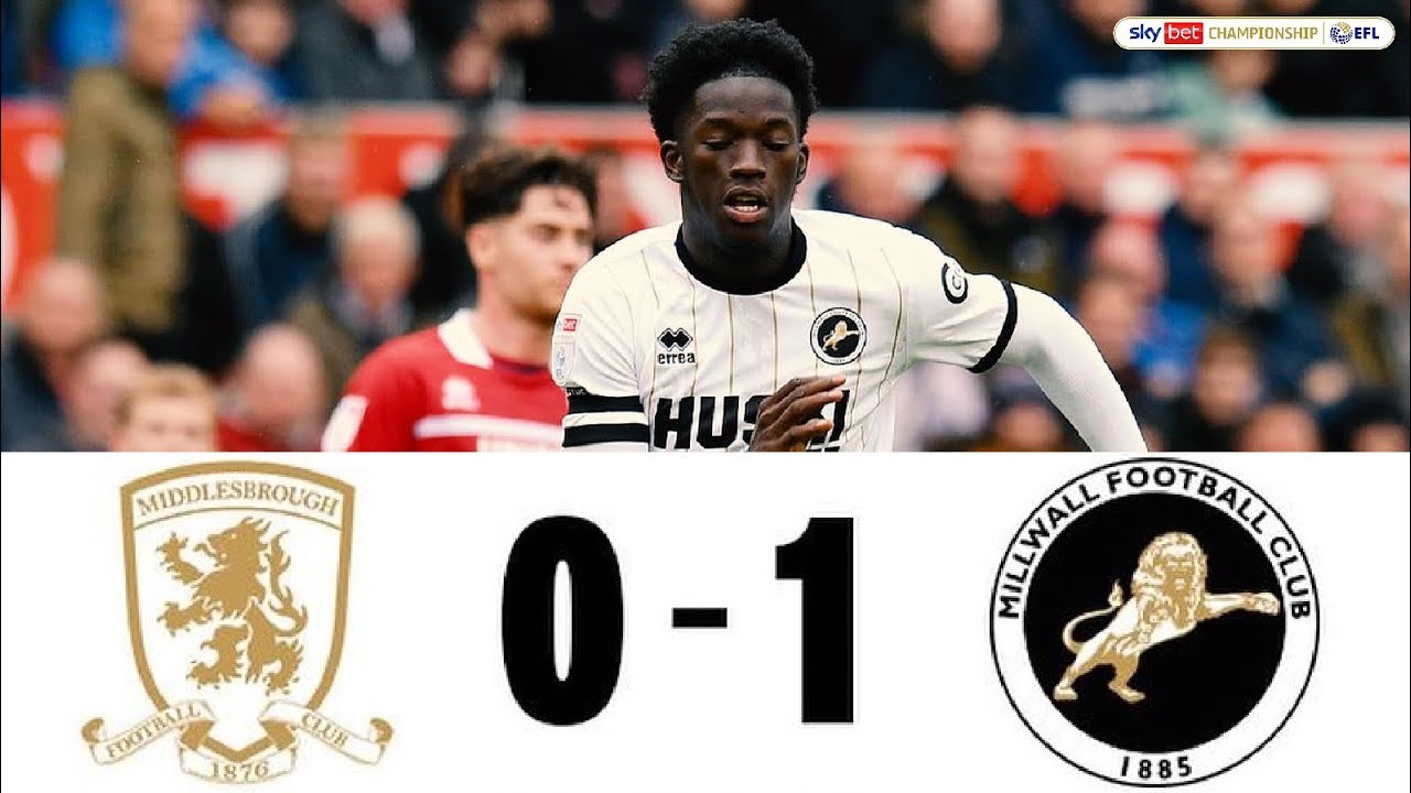 #ไฮไลท์ฟุตบอล [ มิดเดิลสโบรห์ 0 - 1 มิลล์วอลล์ ] เดอะแชมป์เปี้ยนชิพ อังกฤษ 2023