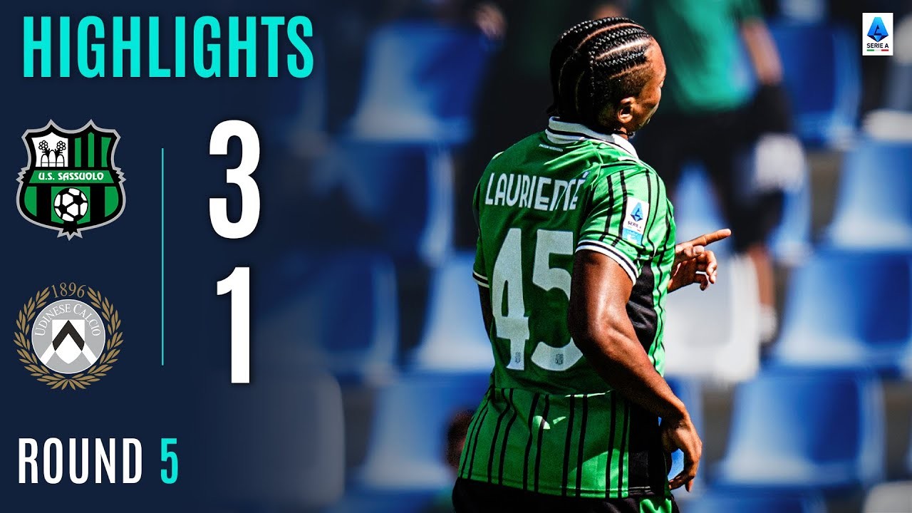 #ไฮไลท์ฟุตบอล [ ซาสซูโอโล่ 3 - 1 อูดิเนเซ่ ] กัลโช่ เซเรียอา อิตาลี 2025/29.9.68