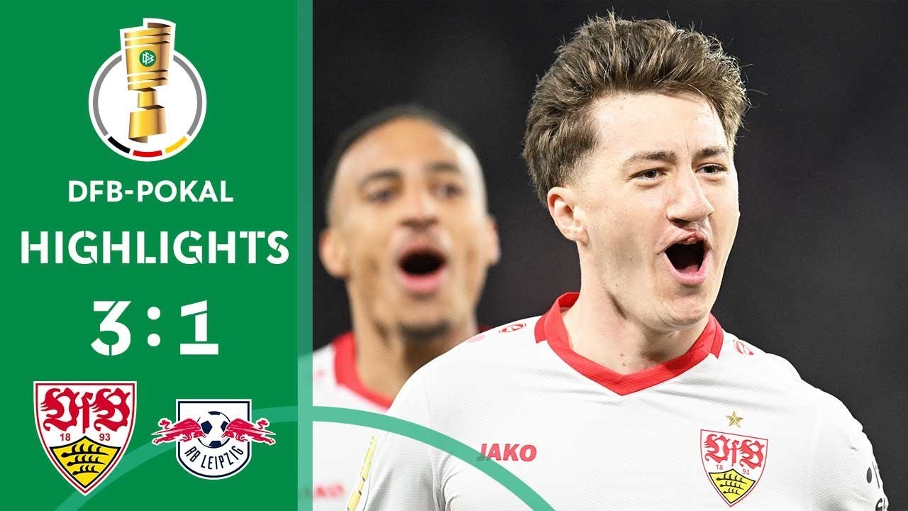 #ไฮไลท์ฟุตบอล [ สตุ๊ตการ์ต 3 - 1 แอร์เบ ไลป์ซิก ] เดเอฟเบ โพคาล เยอรมัน (รอบรองชนะเลิศ) 2025/3.4.68