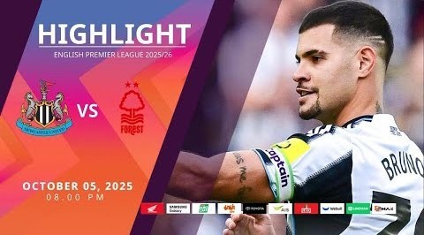 #ไฮไลท์ฟุตบอล [ นิวคาสเซิ่ล ยูไนเต็ด 2 - 0 น็อตติ้งแฮม ฟอเรสต์ ] พรีเมียร์ลีก อังกฤษ 2025/6.10.68