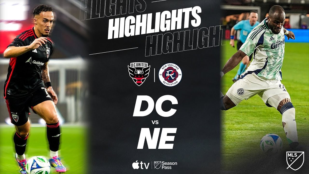 #ไฮไลท์ฟุตบอล [ ดีซี ยูไนเต็ด 1 - 1 นิว อิงแลนด์ เรโวลูชั่น ] ยูเอสเอ เมเจอร์ลีก ซอคเกอร์ 2025/29.5.68