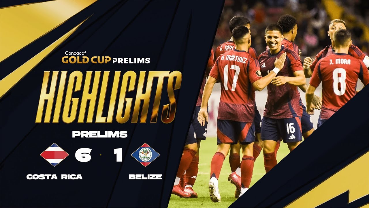 #ไฮไลท์ฟุตบอล [ คอสตาริก้า 6 - 1 เบลีซ ] คอนคาเคฟ โกลด์ คัพ 2025/26.3.68