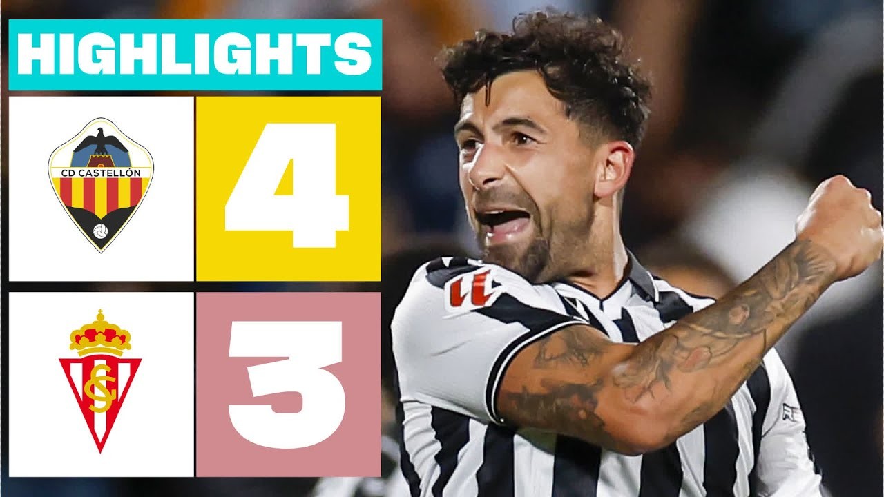 #ไฮไลท์ฟุตบอล [ คาสเตลล่อน 4 - 3 สปอร์ติ้ง กิฆอน ] อเดลันเต้ สเปน 2025/6.5.68