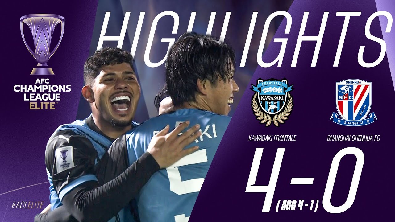 #ไฮไลท์ฟุตบอล [ คาวาซากิ ฟรอนตาเล่(ญี่ปุ่น) 4 - 0 เซี่ยงไฮ้ เสิ่นหัว(จีน) ] เอเอฟซี แชมเปี้ยนส์ลีก อีลิท 2025/13.3.68