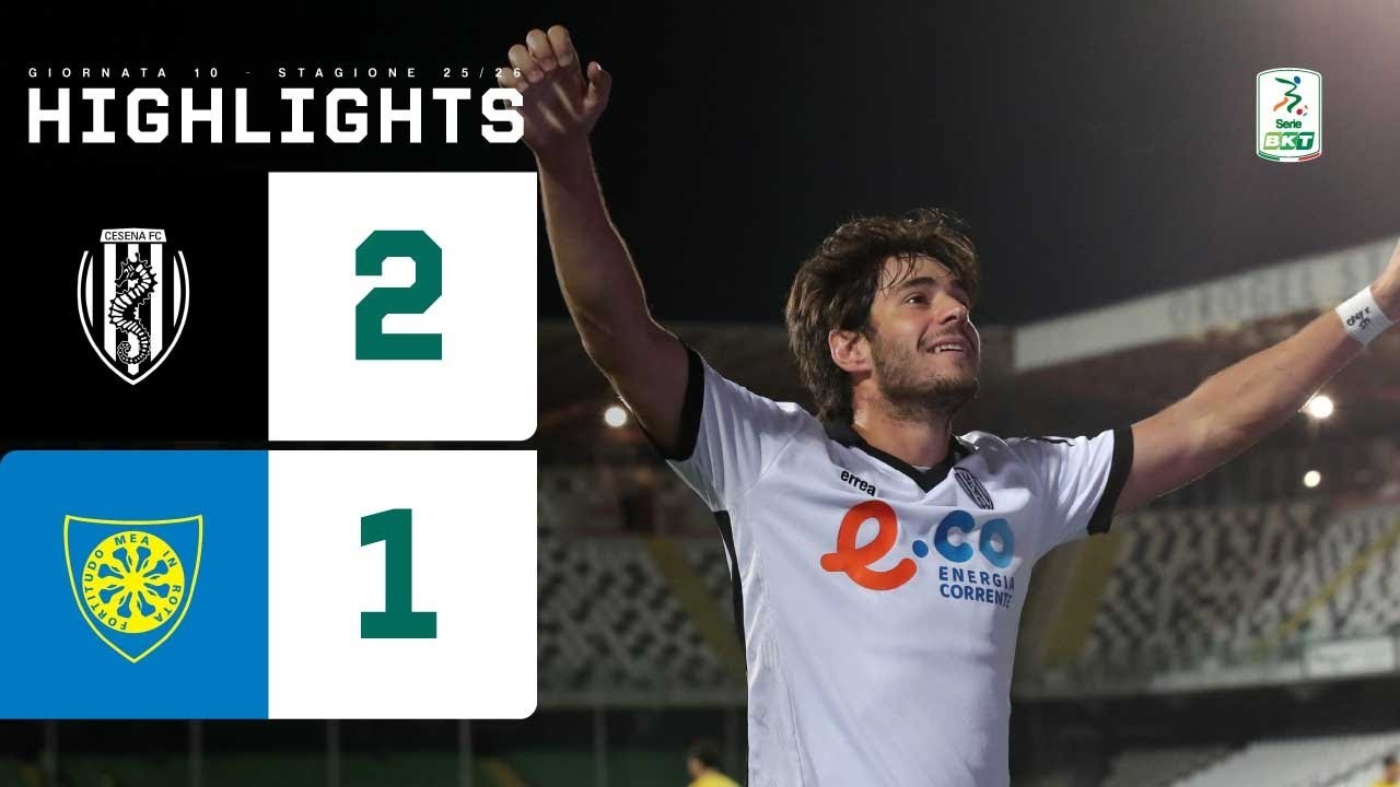 #ไฮไลท์ฟุตบอล [ เชเซน่า 2 - 1 คาร์ราเรเซ่ ] เซเรียบี อิตาลี 2025/29.10.68