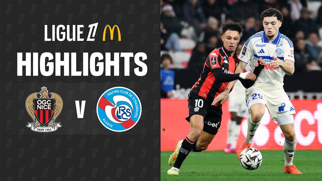 #ไฮไลท์ฟุตบอล [ นีซ 1 - 1 สตารส์บูร์ก ] ลีกเอิง ฝรั่งเศส 2025/4.1.69